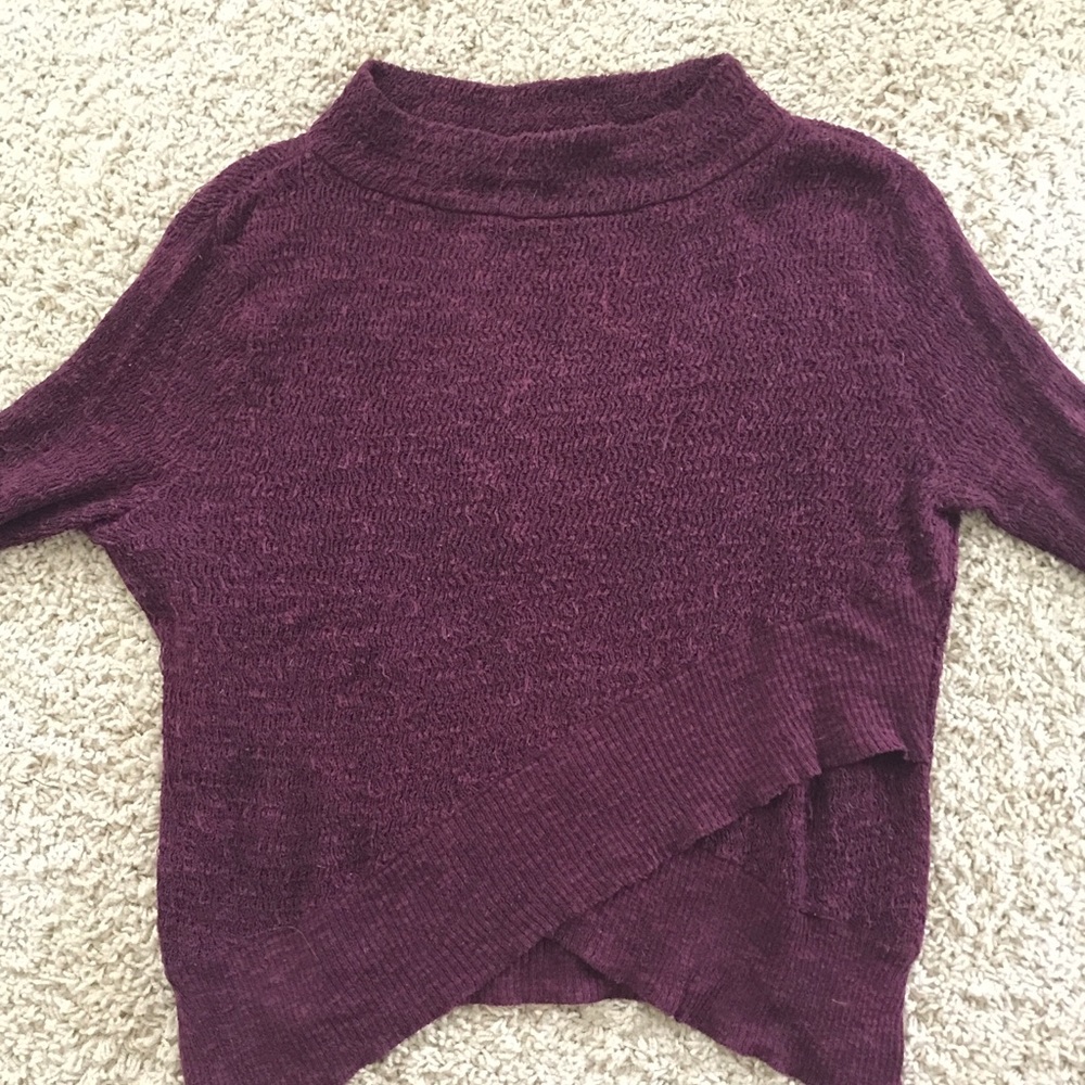 Free People maroon sweater